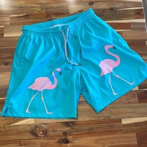 Kenny Flowers Flamingo Swim Trunks